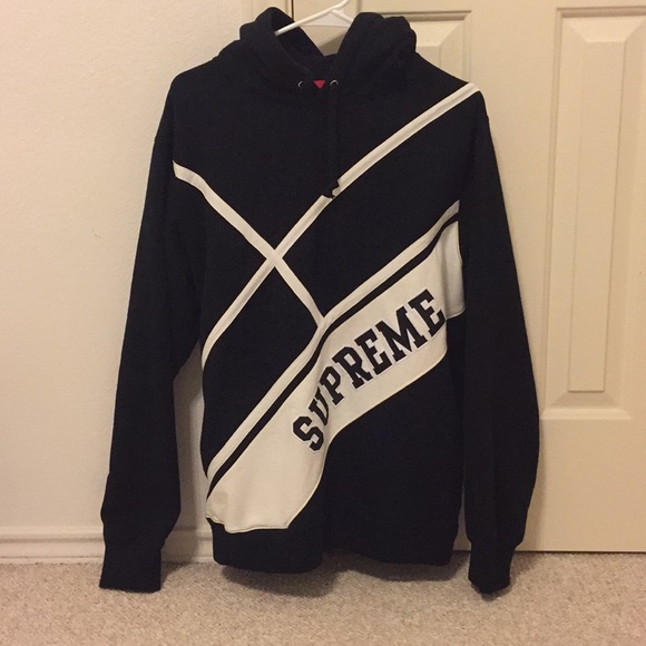 diagonal supreme hoodie